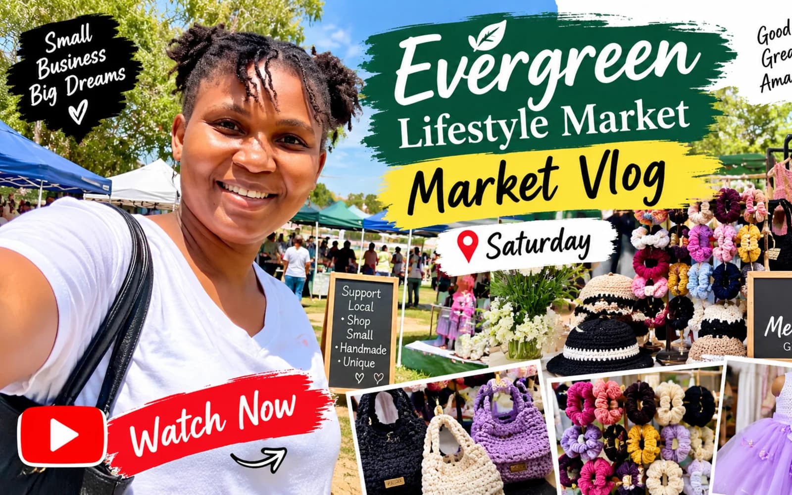 MY FIRST EVERGREEN LIFESTYLE MARKET VLOG! 🧶❤️ | Small Business Owner