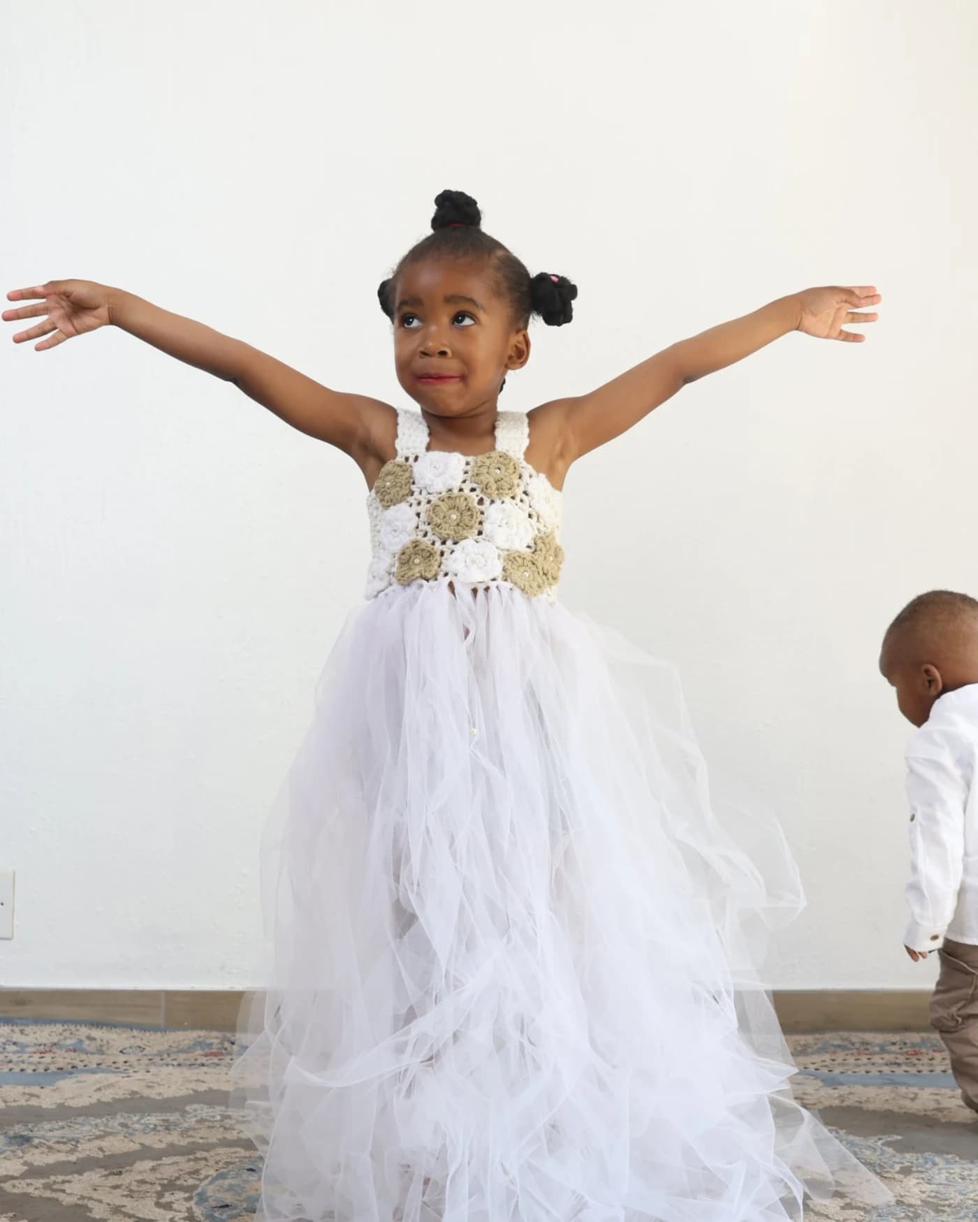Long kids party dress